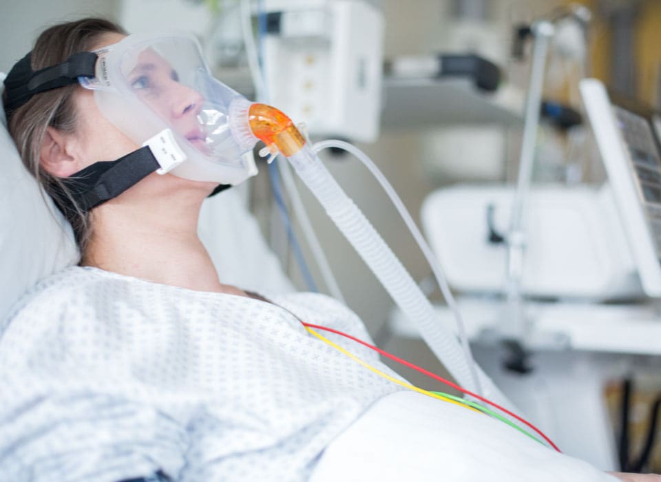 Noninvasive ventilation (NIV) improving patient’s