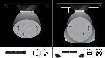 Lay-out of surround system