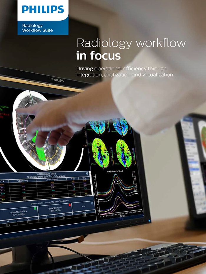 Cover of Philips Radiology Workflow Suite brochure (download .pdf)