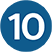 Number 10 icon