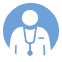 COPD care provider insight doctor icon