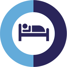 Supine sleep icon