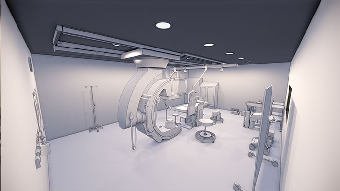 Telefonicos design rendering cath lab 1 image