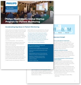 Philips Ventures Patient monitoring white paper 102020 (Download .pdf)
