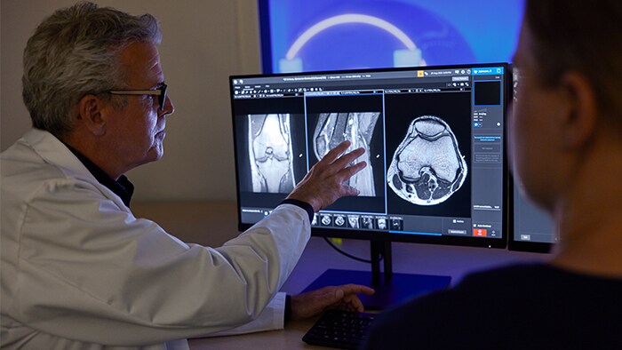SmartExam MR automatically plans and scans the patient after you shut the door to speed stroke MRI scans