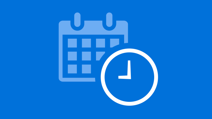 Calendar and clock icon