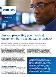 Screenshot of Philips white paper on patient data security