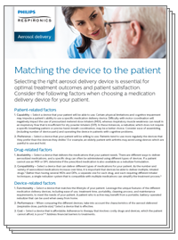 Matching the Device to the Patient White Paper (opens in a new window) download (.pdf) file