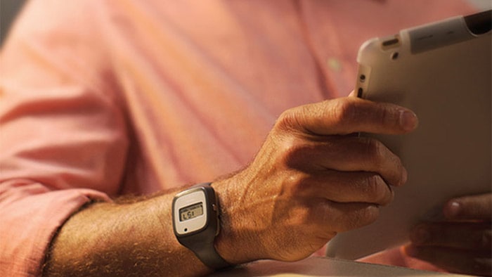 Man wearing Philips actiwatch