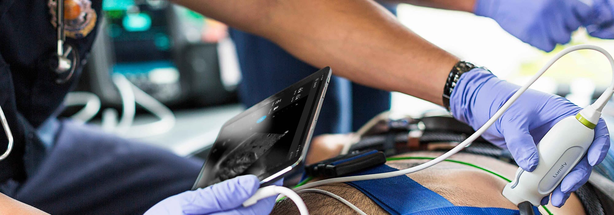 Officiële productafbeelding van de Philips Lumify handheld echografie