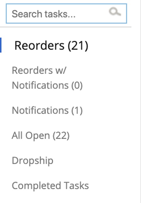 Reorders with notification