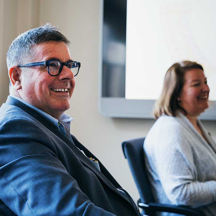 Members at a board meeting