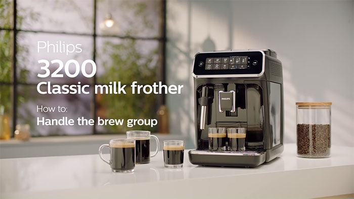 Philips 3200 Series classic milk frother brew group
