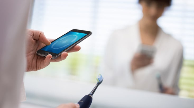 diamondclean connected luna blue premium electric toothbrush