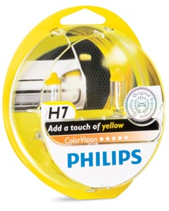 Ampoule PHILIPS H7 Color Vision 12V 55W +60% touche de violet