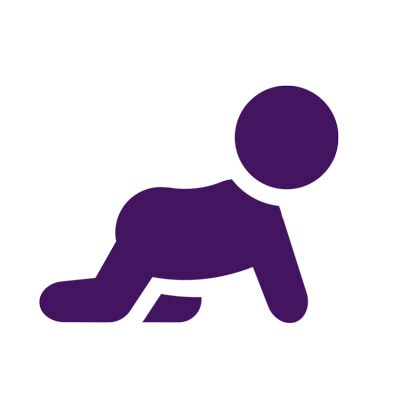 Crawling step icon