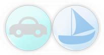 Mini pacifier with car and ship design