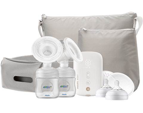 Comfort Double electric breast pump and nipples Philips Avent