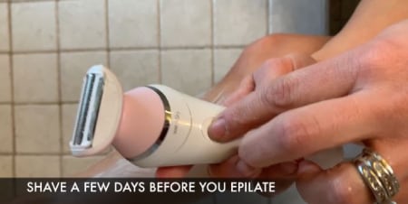 Shave before epilate