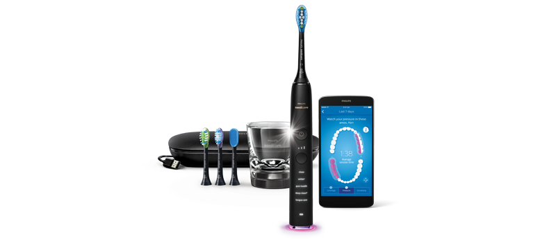 Philips Sonicare DiamondClean Smart Silver HX99 Product in Use Photo