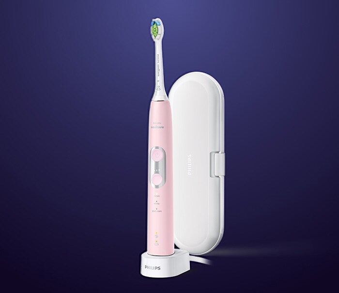Philips Sonicare 6100 protective clean pink