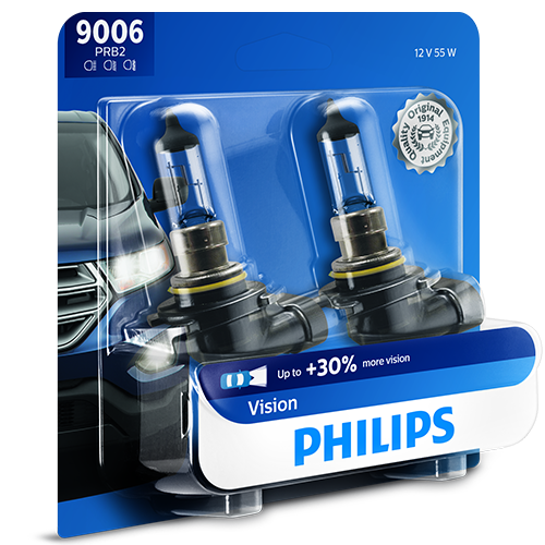 Philips H7 VisionPlus Upgrade Headlight Bulb with up to 60% More Vision, 1  Pack