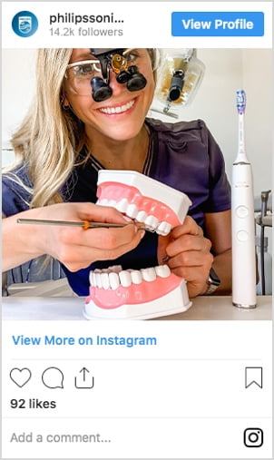 philips sonicare instagram image