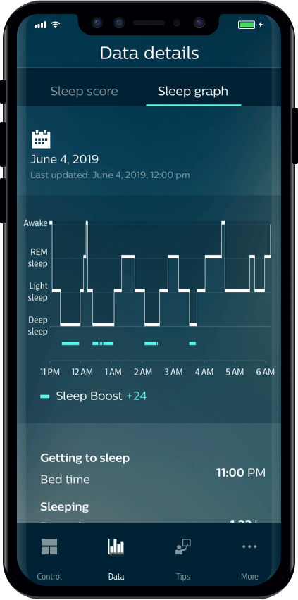 Data details screen