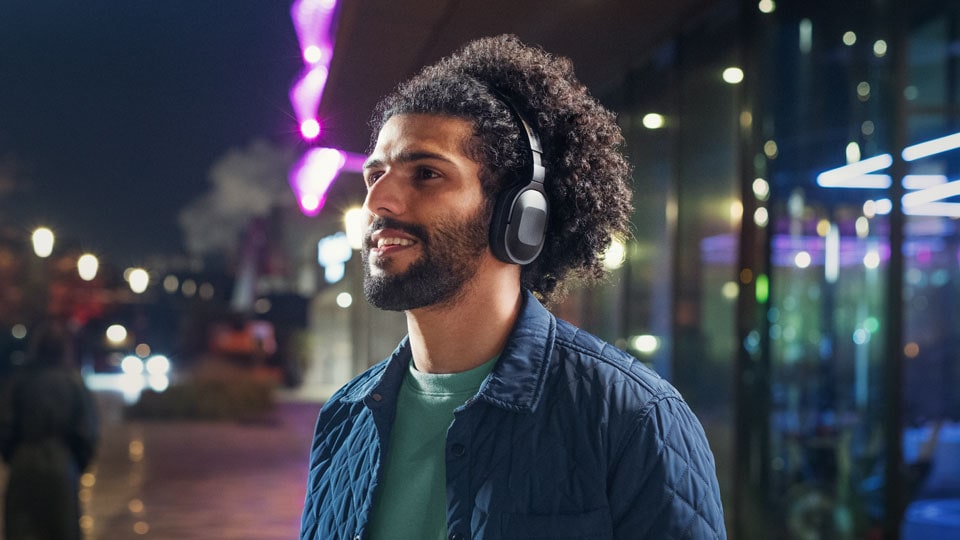Philips H6506 compact headphones with active noise canceling