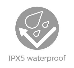 IPX5 waterproof