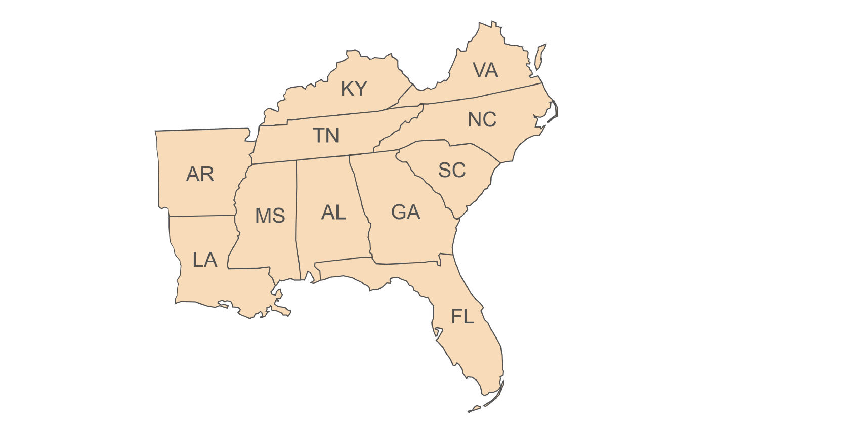 southeast region