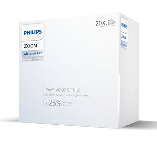 A large box of Philips Zoom! whitening pens