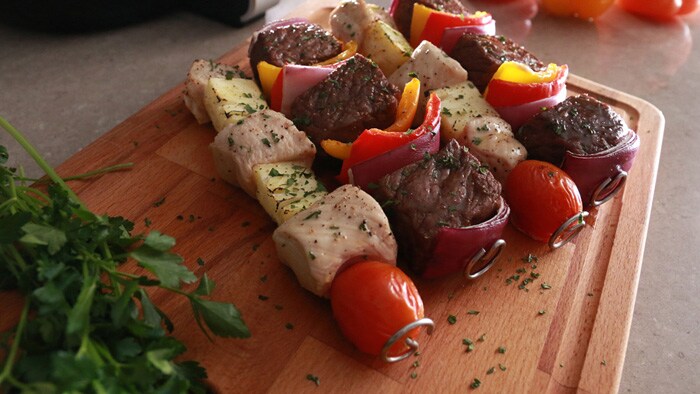 Steak Chicken Kabobs