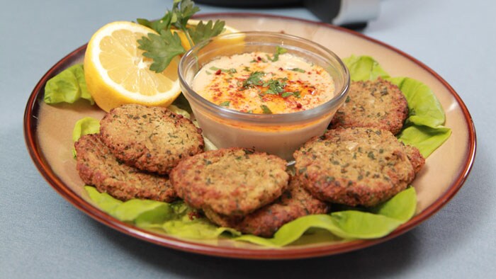 Airfryer Turkey Falafel Pita Pockets