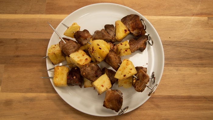 Airfryer XXL Pork & Pineapple Kabobs