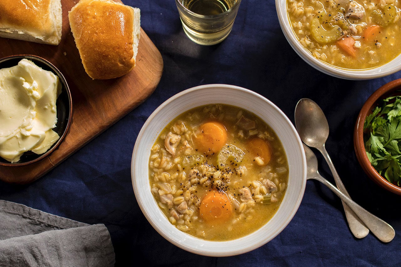 Lemony Chicken Barley Soup | Philips