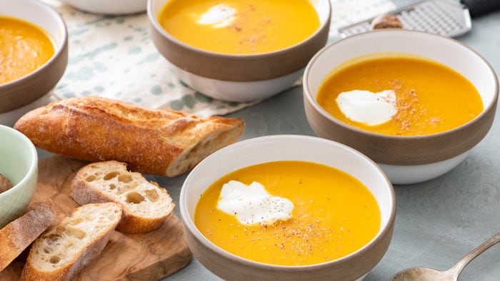 Tasty Butternut Squash and Apple Soup 