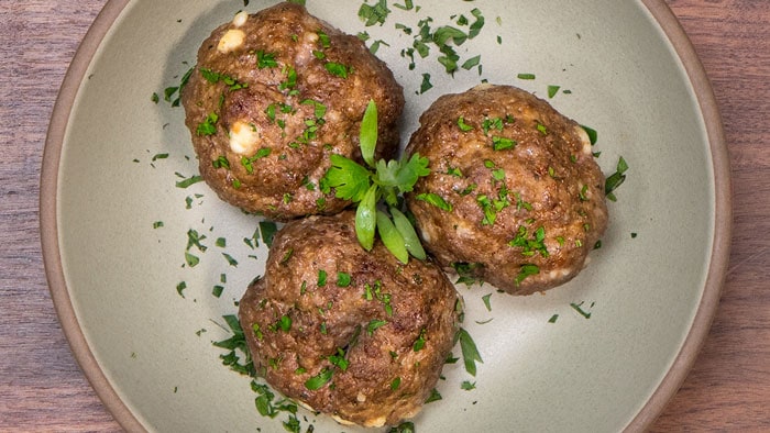 Tasty Stuffed Greek Meatballs