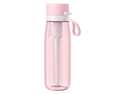 Philips GoZero Everyday Insulated Stainless-Steel Water Bottle with Filter, 18.6 oz, Pink