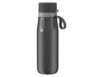 Philips GoZero Everyday Insulated Stainless-Steel Water Bottle with Filter, 32 oz, Navy Blue