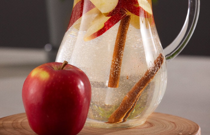 Apple and Cinnamon Infused Sparkling Water