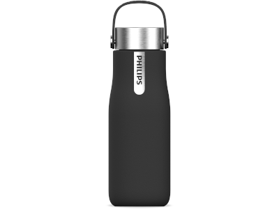  PHILIPS Water GoZero UV Self-Cleaning Smart Water Bottle Vacuum  Stainless Steel Insulated Water Bottle with Handle Double-wall, Auto  Cleaning, Keep Drink Hot or Cold, BPA Free, Black, 12 oz : Home