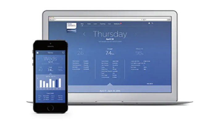Philips DreamMapper app on computer and phone