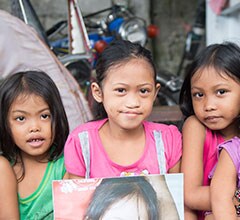 Group of children, Smile Train helping children with clefts