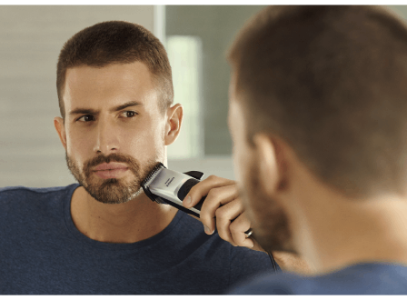 how to cut men's hair with electric shaver