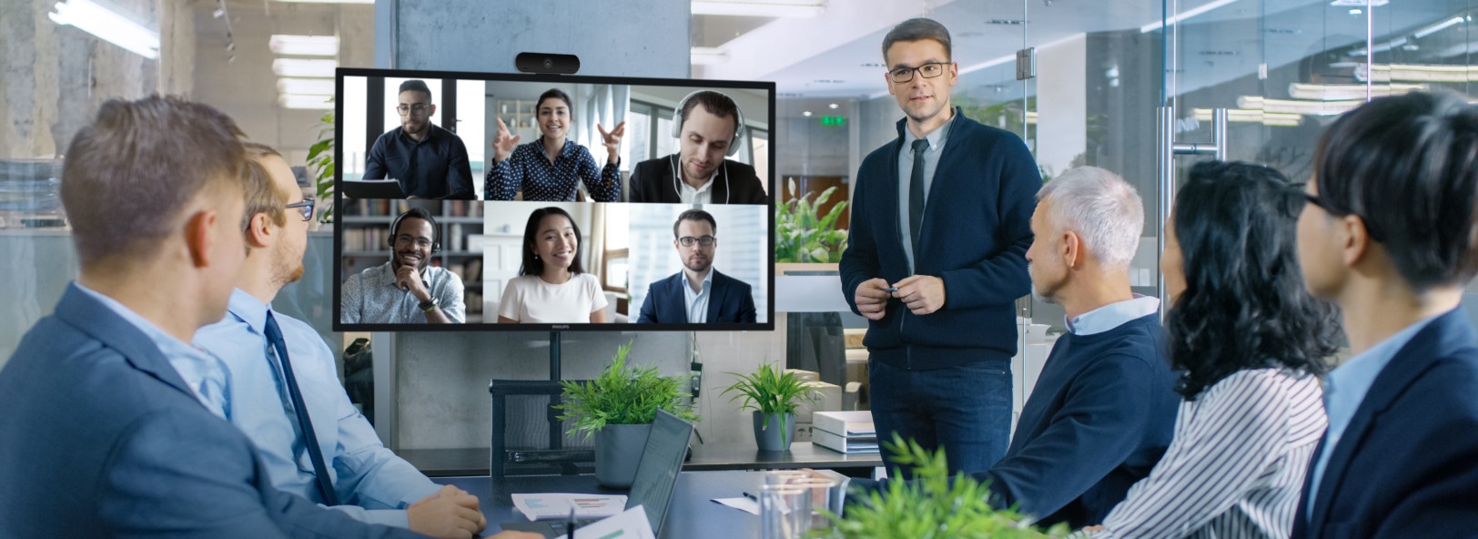 Video conferencing banner 