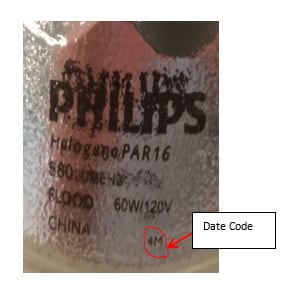 actual lamp date code