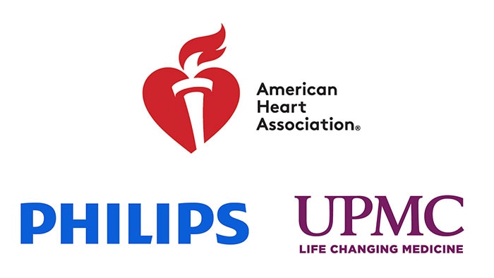 Download image (.jpg) Philips American Heart Association UPMC logos (opens in a new window)