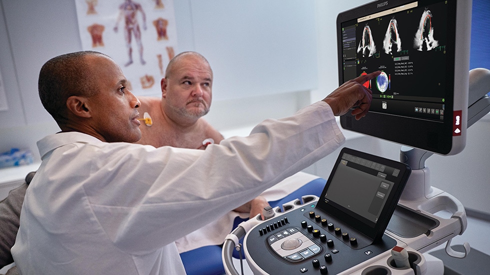 Transcend Plus Ultrasound system in use