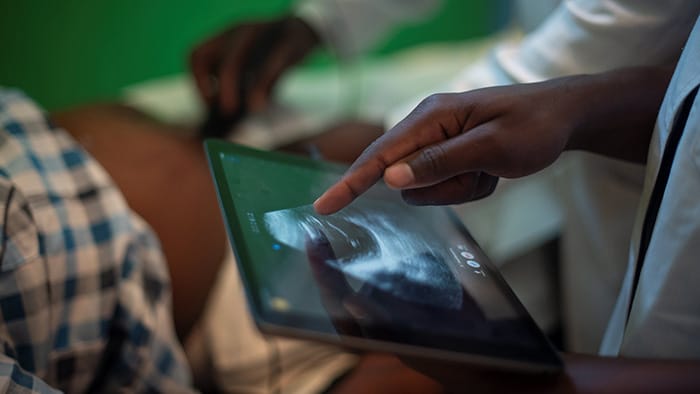 Point-of-care ultrasound during care -  